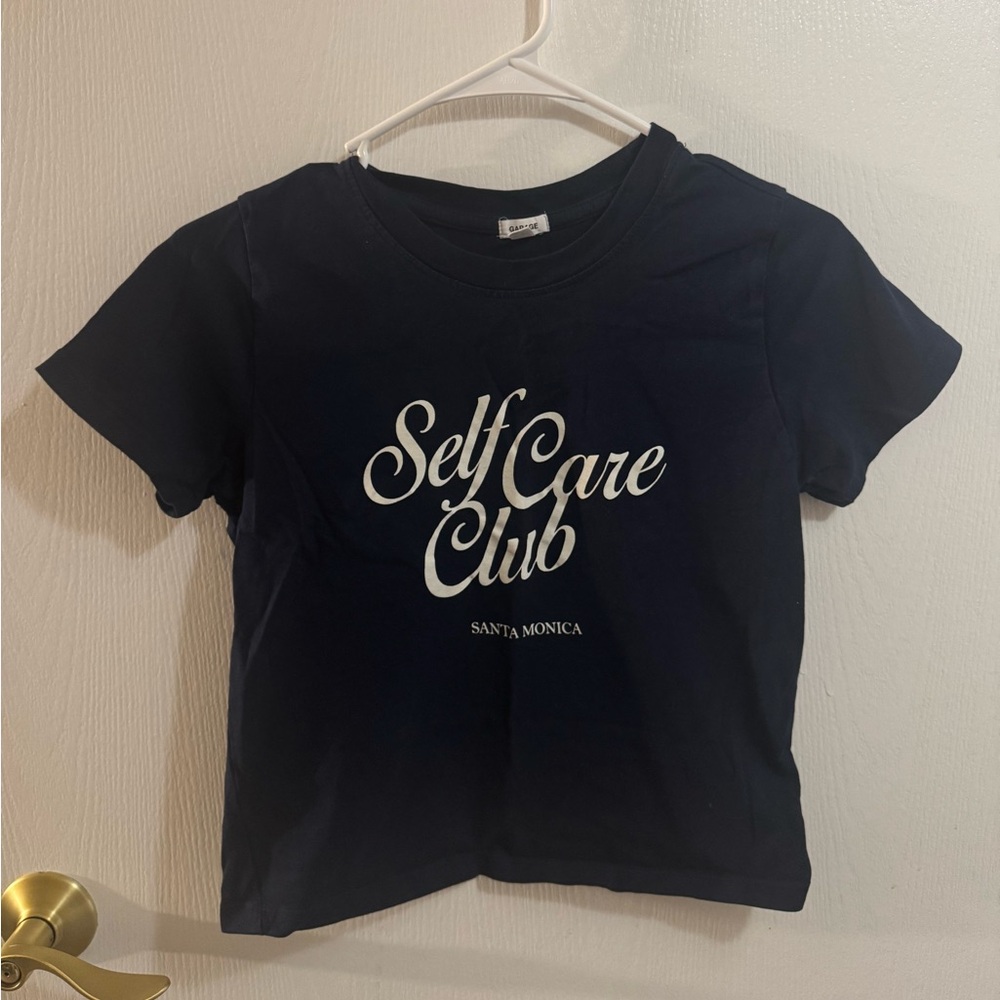 Garage Navy Self Care Club T-Shirt